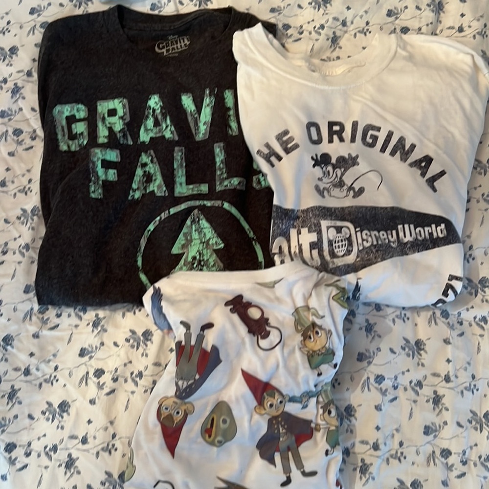 bundle of three cartoon tees